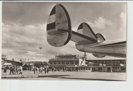 Vintage Rppc KLM K.L.M Royal Dutch Airlines Lockheed Constellation @ Schiphol Amsterdam Airport. - 1919-1938: Entre Guerres