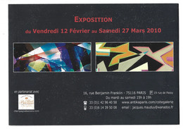 22-4 - 800 Dialogue Autour De L'abstraction Michele Morgan Olivier Dassault 11 Fevrier 2010  Paris Exposition - Programma's