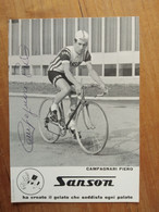 Cyclisme - Cyclistes - Carte Publicitaire SANSON 1969 : CAMPAGNARI - Ciclismo