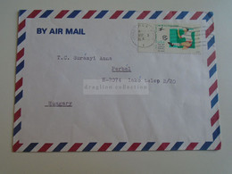 D189691   ISRAEL  Airmail Cover   1991  - Zefat    Sent To   Perbál, Hungary -soccer - Covers & Documents