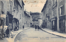 CPA 63 OLLIERGUES RUE DU PONT - Olliergues