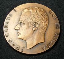 Médaille - Medal - 1975 - España / Spain - Juan Carlos I Rey De España - Big Medal - Royal/Of Nobility