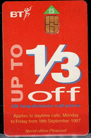 UNITED KINGDOM 2000 PHONECARD BT UP TO 1/3 OFF USED VF!! - BT Phonecard Plus