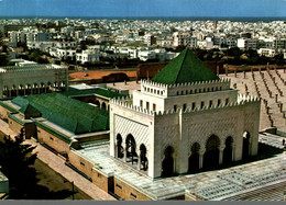 MAROC RABAT LE MAUSOLEE MOHAMMED V VUE PANORAMIQUE EN DETAIL DU MONUMENT - Rabat