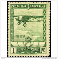 ES452SACF-LPC-TOTREXPOINT.Spain.Esgane.AVION,AEREO.PRO EXPOSICION SEVILLA BARCELONA.1929 (Ed 452*) - Autres & Non Classés