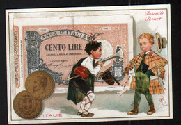 Chromo Pernot, Ancien Billet, Pièce, Banknote, Coin, Italie - Pernot
