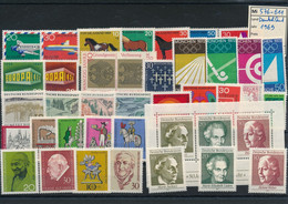 GERMANY Bundesrepublik BRD Jahrgang 1969 Stamps Year Set ** MNH - Complete Komplett Michel 576-611, Block 5 - Unused Stamps