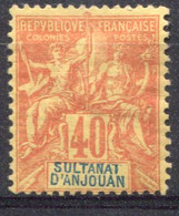 Sultanat D'Anjouan           10 * - Unused Stamps