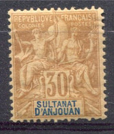Sultanat D'Anjouan           9 * - Unused Stamps
