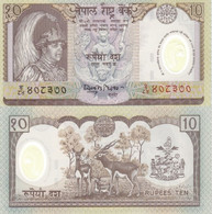 NEPAL 10 RUPEES ND (2002) P 45 UNC Polymer Commemorative - Népal