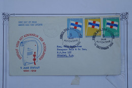 A94 ANTILLEN NEDERLAND BELLE LETTRE FDC  1959   CURACAO +++A VOIR +AFFRANCH. PLAISANT - Curaçao, Nederlandse Antillen, Aruba