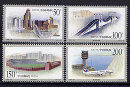 China 1998-28 Architecture In Macao MNH Bridge Transport Ship Airport Aircraft - Neufs