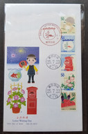 Japan Letter Writing Day 2013 Postbox Mailbox Flower Vegetables Gold Fish (FDC) - Briefe U. Dokumente