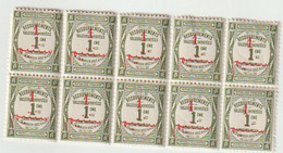 TIMBRES  Du  MAROC    "  RECOUVREMENTS N° YT 23  - SURCHARGE ROUGE - OLIVE  -  NEUFS** - Timbres-taxe