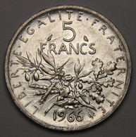 5 Francs Semeuse, 1966, Argent - V° République - 5 Francs