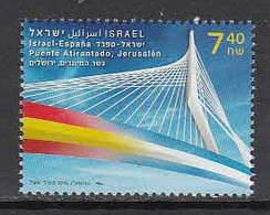 2016 Israel Links With Spain Bridges Flags  Complete Set Of 1 MNH @ BELOW FACE VALUE - Ungebraucht (ohne Tabs)