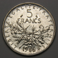 5 Francs Semeuse, 1966, Argent - V° République - 5 Francs