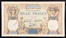 FRANCE FRANCIA 1000 FRANCS Ceres Et Mercure 20/10/1938 Lotto 3478 - 1 000 F 1927-1940 ''Cérès E Mercure''