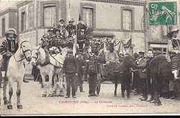 COURTOMER LA CAVALCADE Cliché Ch Lecompte Photgraphe à Courtomer 1918 - Courtomer