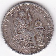Perou, 1 Dinero 1905 JF, En Argent, KM# 204.2, SUP/XF - Peru