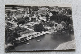 Cpm, Luché Pringé, Vue Aérienne, La Piscine Sur Les Bords Du Loir Et L'église, Sarthe 72 - Luche Pringe