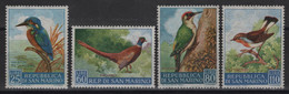 Saint Marin - N°485 à 488 - Faune - Oiseaux - Cote 21.60€ - ** Neuf Sans Charniere - Neufs