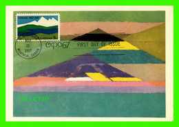 FIRST DAY OF ISSUE - EXPO67 - U.S. PAVILION, 1967 - J. VILLON, LES GRANDS FONDS, 1945 - COLL. LOUIS CARRÉ - - 1961-1970