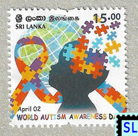 Sri Lanka Stamps 2022, World Autism Awareness Day, Health, Medical, MNH - Sri Lanka (Ceilán) (1948-...)