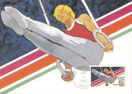 USA, Maximum Card 1983 - Mens Gymnastic - 1984 Summer Olympics - JAGR - Cartoline Maximum