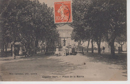 CPA Cogolin - Place De La Mairie (avec Animation) - Cogolin