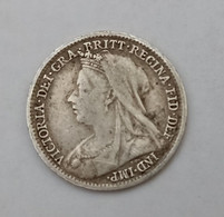Monnaie Grande Bretagne VICTORIA 3 Pence 1898  SPL  ARGENT KM 777 Diamètre 16mm - Otros & Sin Clasificación