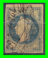 ESPAÑA ( EUROPA ) ISABEL II – AÑO 1864 SELLO FISCAL DE RECIBOS 50 Cts. SIN DENTAR - Postage-Revenue Stamps