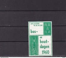 NEDERLAND Cinderella 1960 Apeldoorn Bos- En Houtdagen - Other & Unclassified
