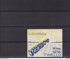 NEDERLAND Cinderella 1956 Landdag WEHETO Twello - Andere & Zonder Classificatie