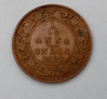 Pièce De Monnaie  INDE  - GEORGE V  -  1/12  ANNA 1928 - Other - Asia