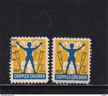 NEDERLAND Cinderella 1954 Help Crippled Children Used/** - Andere & Zonder Classificatie