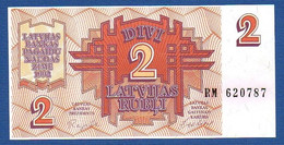 LATVIA - P.36 – 2 Latvijas Rubļi 1992 UNC-, Serie RM 620787 - Latvia
