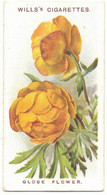 CHROMO WILLS'S CIGARETTES BRISTOL LONDON GLOBE FLOWER OLD ENGLISH GARDEN FLOWERS TROLLIUS ASIATICUS FLEURS PLANTES - Wills