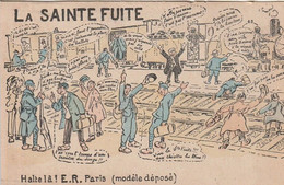 AK La Sainte Fuite - Halt Là! E.R. Paris - Humor - 1934 (60137) - Humor
