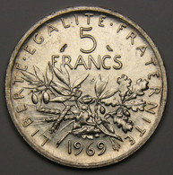 5 Francs Semeuse, 1969, Argent - V° République - 5 Francs