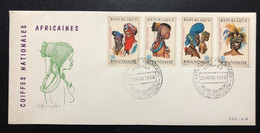 RWANDA, Uncirculated FDC, « Ethnography », « Coiffes Africaines », 1969 - 1962-1969