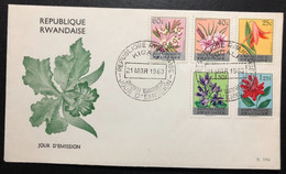 RWANDA, Uncirculated FDC, « Flora », « Flowers », 1963 - 1962-1969