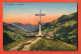 ZMS-37 Champéry Le Calvaire.  Au Fond Val-d'Illiez  Soc. Graphique 775  NC - Champéry