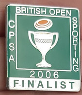 British Open Sporting (CPSA) Clay Pigeon Shooting Association Finalist 2006 Archery Shooting PINS BADGES A5/4 - Tiro Al Arco