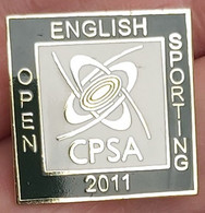 English Open Sporting (CPSA) Clay Pigeon Shooting Association  2011 Archery Shooting PINS BADGES A5/4 - Boogschieten