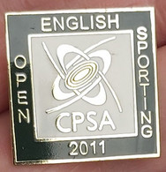 English Open Sporting (CPSA) Clay Pigeon Shooting Association  2011 Archery Shooting PINS BADGES A5/4 - Tir à L'Arc