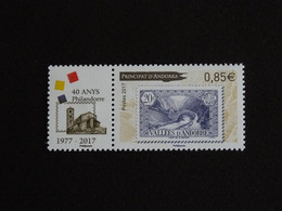 ANDORRE FRANCAIS ANDORRA YT 795 ** - PHILANDORRE TIMBRE SUR TIMBRE - Unused Stamps