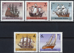 1988 HUNGARY UNGARN HONGRIE Mi 3966-3970 MNH SAILING SHIPS SHIP MAYFLOWER SANTA MARIA JYLLAND SET 5 STAMPS - Sonstige & Ohne Zuordnung