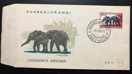 RUANDA-URUNDI, Uncirculated FDC « FAUNA », « Elephant », 1961 - Used Stamps