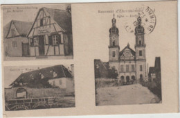 Dépt 67 - Souvenir D'EBERSMUNSTER - Multi-vues (3 Vues) - Épicerie Spezereihandlung Jos. SCHAEFFER - Église - Couvent - Ebersmunster